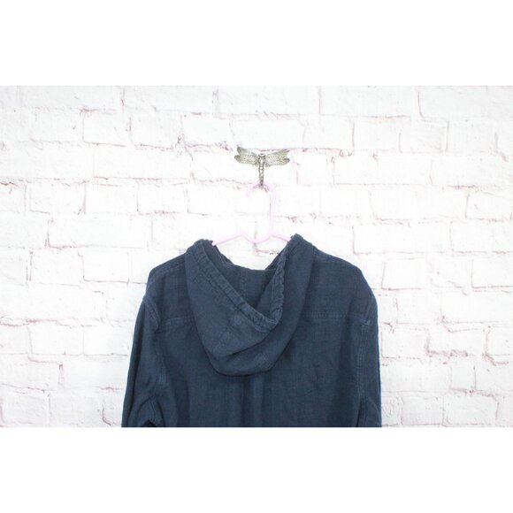 LL Bean 1912 Field Flannel Shirt Hooded Slightly Fitted Untucked Fit L Tall - Picture 4 of 11